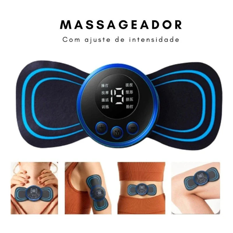 Mini Massageador Portátil - Alívio de Dores Cervicais